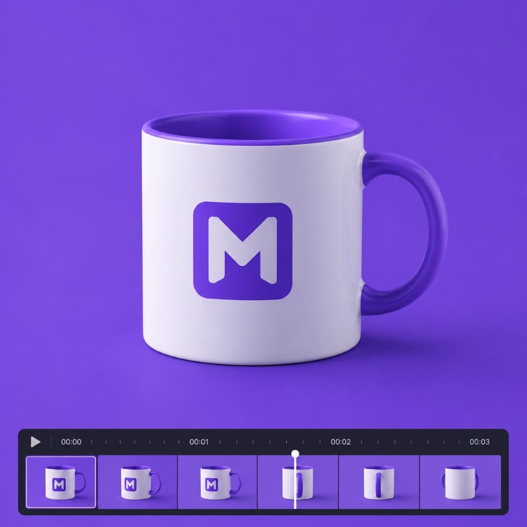 Video recording of 3D mockup rotation