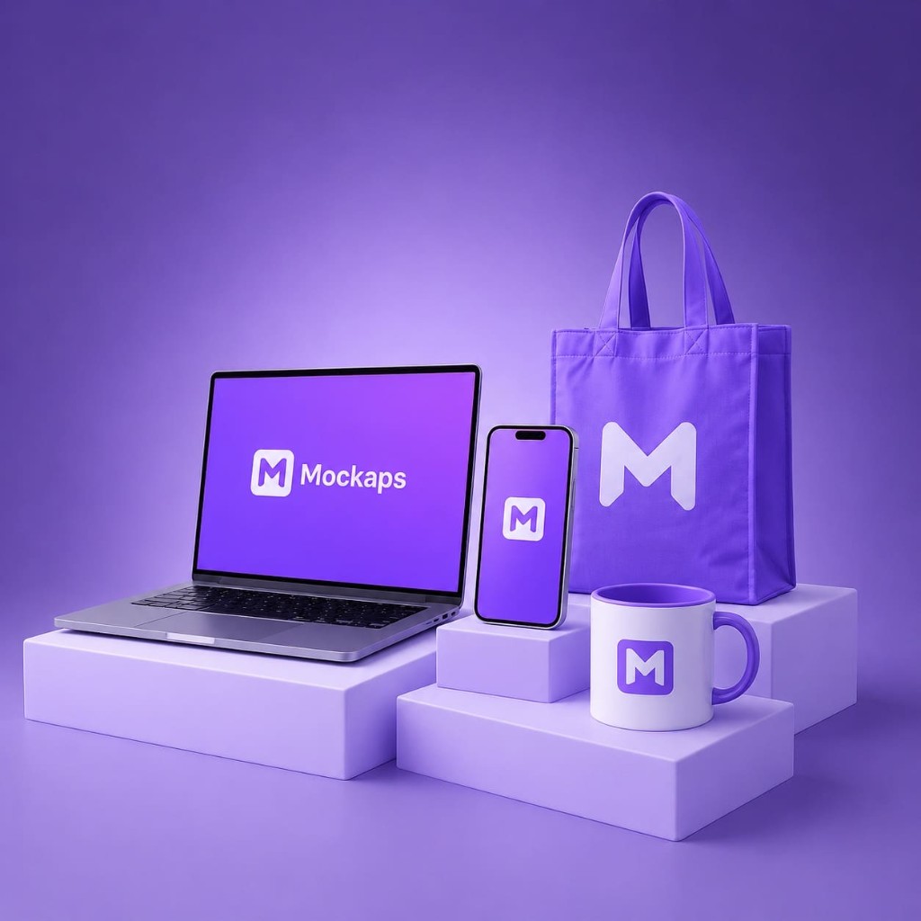 Mockaps - 3D mockup templates for packaging, products and branding